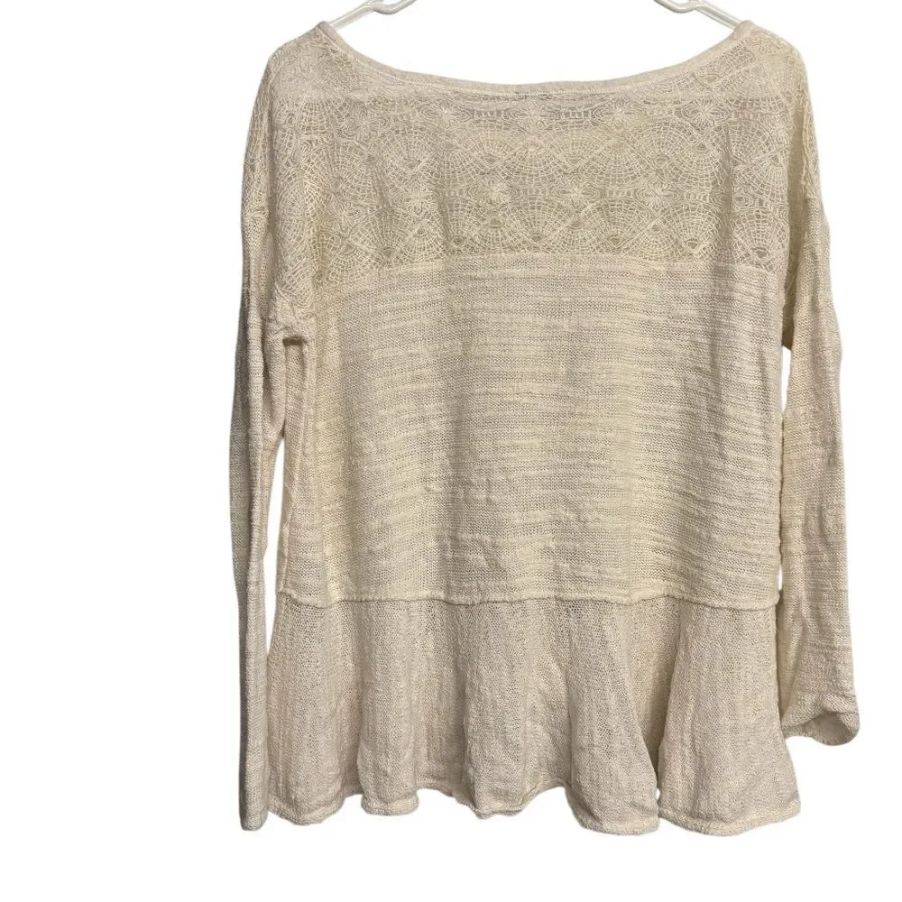 Free People Kristobel Ivory Lace  XS Tunic